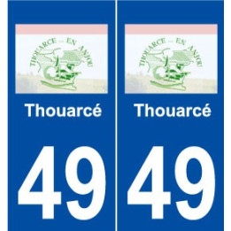 49 Thouarcé logo autocollant plaque stickers ville