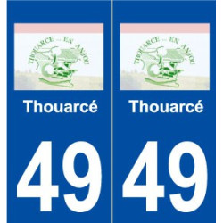 49 Thouarcé logo autocollant plaque stickers ville