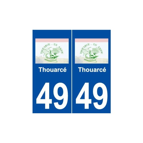 49 Thouarcé logo autocollant plaque stickers ville