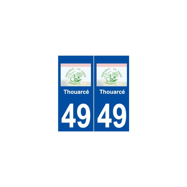 49 Thouarcé logo autocollant plaque stickers ville