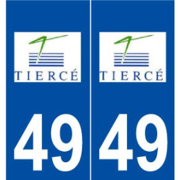 49 Tiercé logo autocollant plaque stickers ville