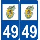 49 Tillières-sur-Avre logo autocollant plaque stickers ville