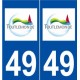 49 Toutlemonde logo autocollant plaque stickers ville
