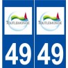 49 Toutlemonde logo autocollant plaque stickers ville