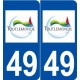 49 Toutlemonde logo autocollant plaque stickers ville