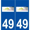 49 Trémentines logo autocollant plaque stickers ville