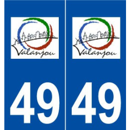 49 Valanjou logo autocollant plaque stickers ville