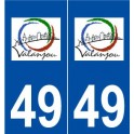 49 Valanjou logo autocollant plaque stickers ville