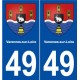 49 Varennes-sur-Loire blason autocollant plaque stickers ville