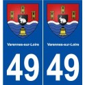 49 Varennes-sur-Loire blason autocollant plaque stickers ville
