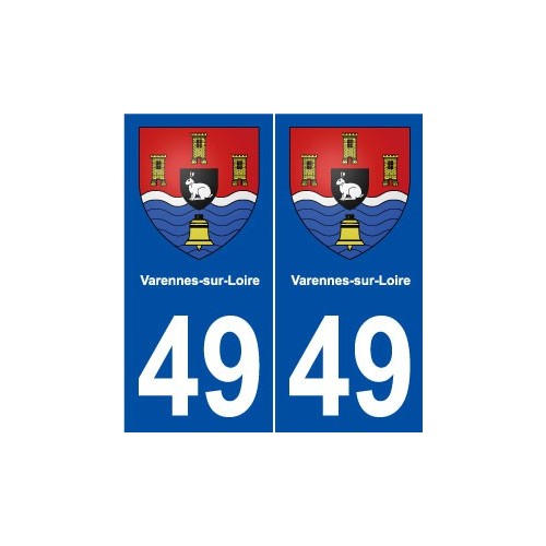 49 Varennes-sur-Loire blason autocollant plaque stickers ville