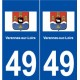 49 Varennes-sur-Loire logo autocollant plaque stickers ville