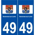 49 Varennes-sur-Loire logo autocollant plaque stickers ville