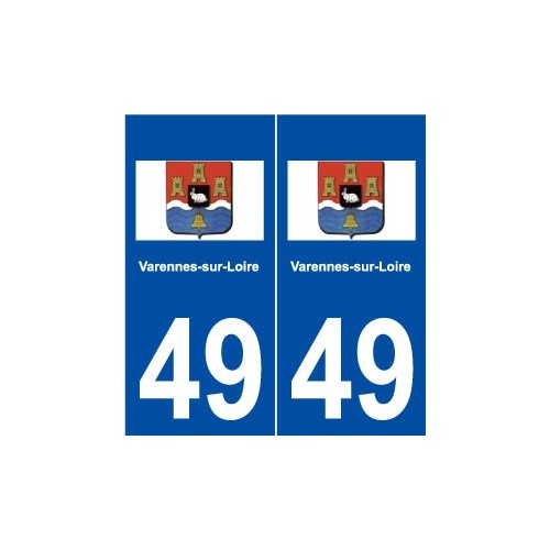 49 Varennes-sur-Loire logo autocollant plaque stickers ville