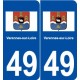 49 Varennes-sur-Loire logo autocollant plaque stickers ville