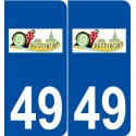 49 Vauchrétien logo autocollant plaque stickers ville