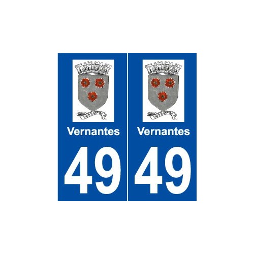 49 Vernantes logo autocollant plaque stickers ville