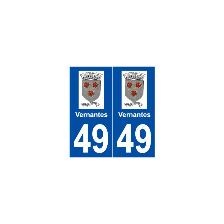 49 Vernantes logo autocollant plaque stickers ville