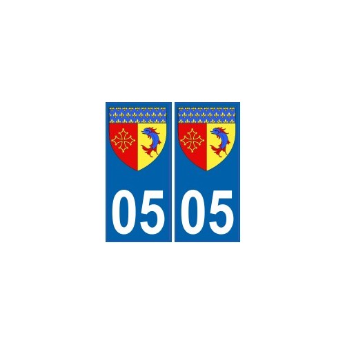 05 Hautes Alpes autocollant plaque blason armoiries stickers