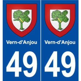 49 Vern-d'Anjou blason autocollant plaque stickers ville