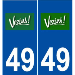 49 Vezins logo autocollant plaque stickers ville