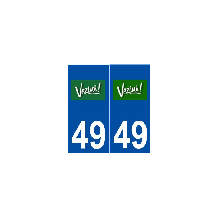 49 Vezins logo autocollant plaque stickers ville