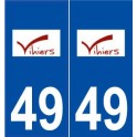 49 Vihiers logo autocollant plaque stickers ville
