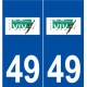 49 Vivy logo autocollant plaque stickers ville