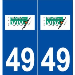 49 Vivy logo autocollant plaque stickers ville