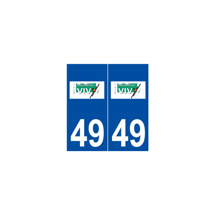49 Vivy logo autocollant plaque stickers ville