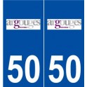 50 Argouges logo autocollant plaque stickers ville