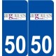 50 Argouges logo autocollant plaque stickers ville