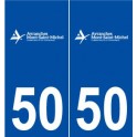 50 Bacilly logo autocollant plaque stickers ville