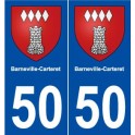 50 Barneville-Carteret blason autocollant plaque stickers ville