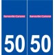 50 Barneville-Carteret logo autocollant plaque stickers ville
