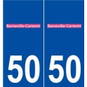 50 Barneville-Carteret logo autocollant plaque stickers ville