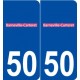 50 Barneville-Carteret logo autocollant plaque stickers ville