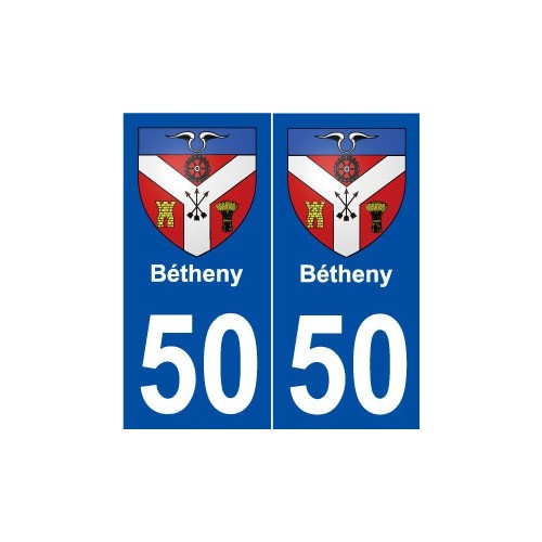 50 Bétheny blason autocollant plaque stickers ville