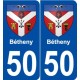 50 Bétheny blason autocollant plaque stickers ville