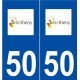 50 Bétheny logo autocollant plaque stickers ville
