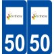 50 Bétheny logo autocollant plaque stickers ville