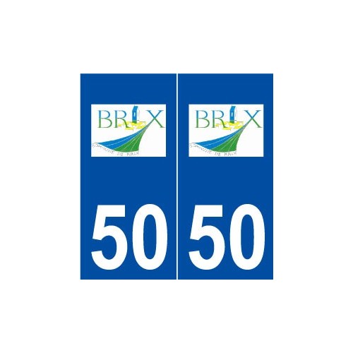 50 Brix logo autocollant plaque stickers ville