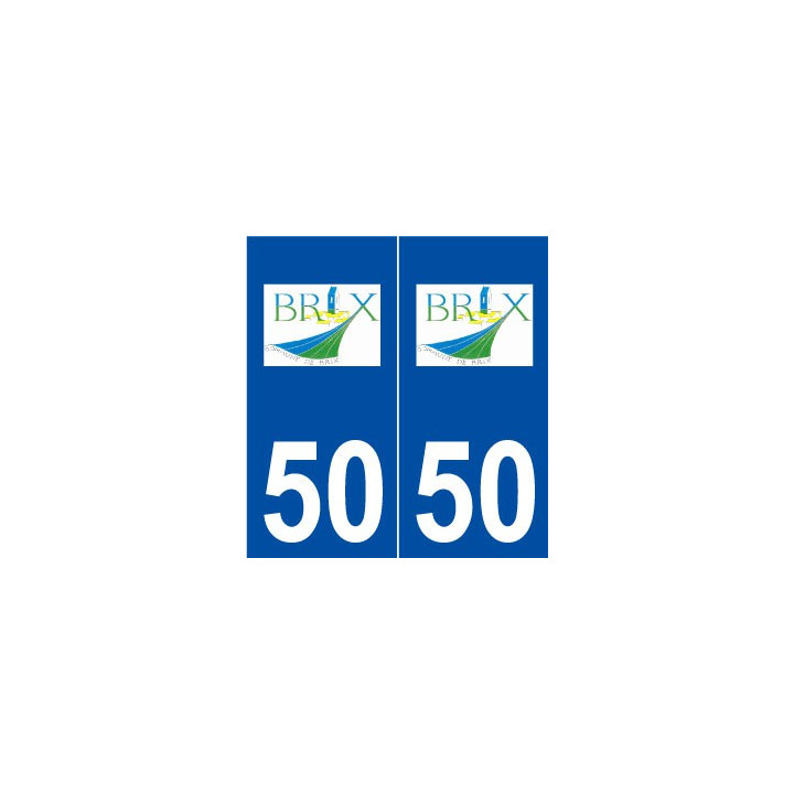50 Brix logo autocollant plaque stickers ville