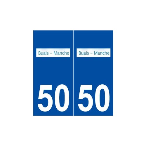 50 Buais logo autocollant plaque stickers ville