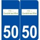 50 Condé-sur-Vire logo autocollant plaque stickers ville