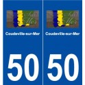 50 Coudeville-sur-Mer logo autocollant plaque stickers ville