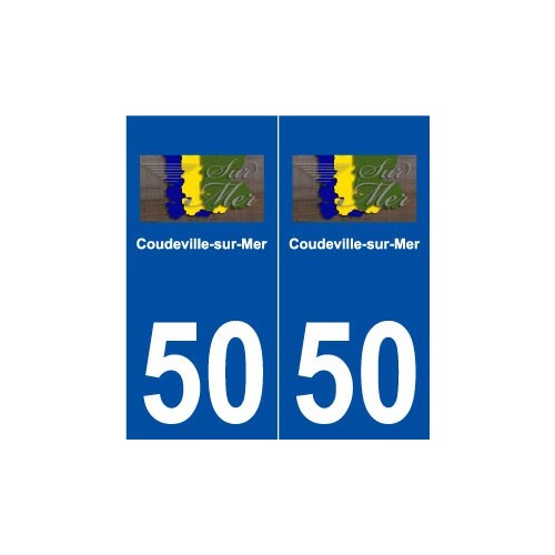 50 Coudeville-sur-Mer logo autocollant plaque stickers ville