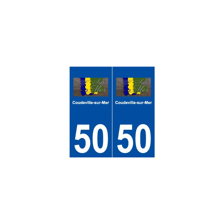 50 Coudeville-sur-Mer logo autocollant plaque stickers ville