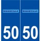 50 Digosville logo autocollant plaque stickers ville