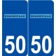50 Digosville logo autocollant plaque stickers ville